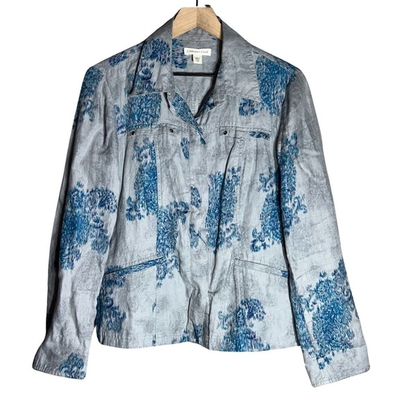 Coldwater Creek 100% Linen Jacket - Size 10 - Picture 1 of 8
